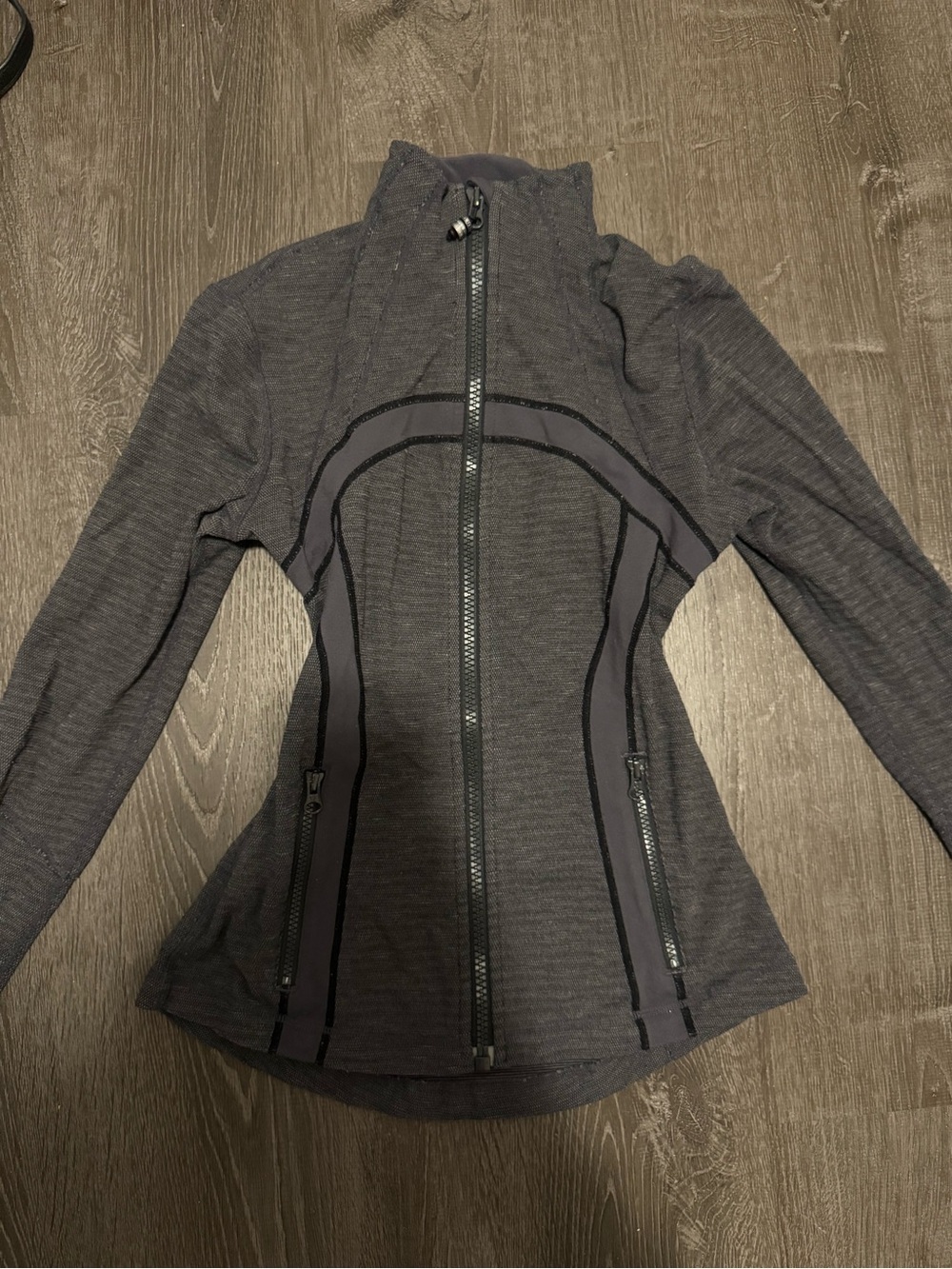 Lululemon grey heathered herringbone Lululemon Define Jacket